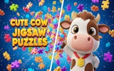 Cute Cow Jigsaw Puzzle Game